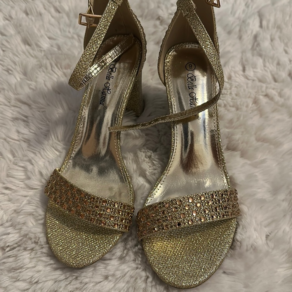 Gold heels size 9